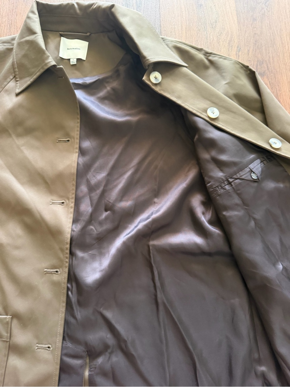 Reformation Fisher Oversized Trench Coat - Picture 8 of 9